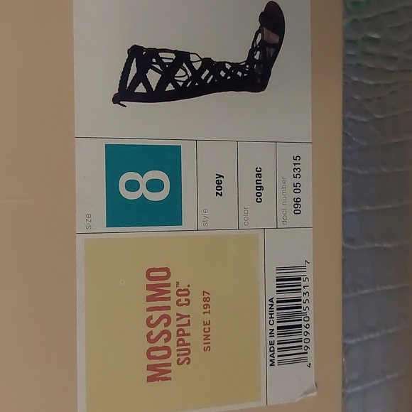 Medium brown faux suede gladiator sandals - Picture 8 of 8